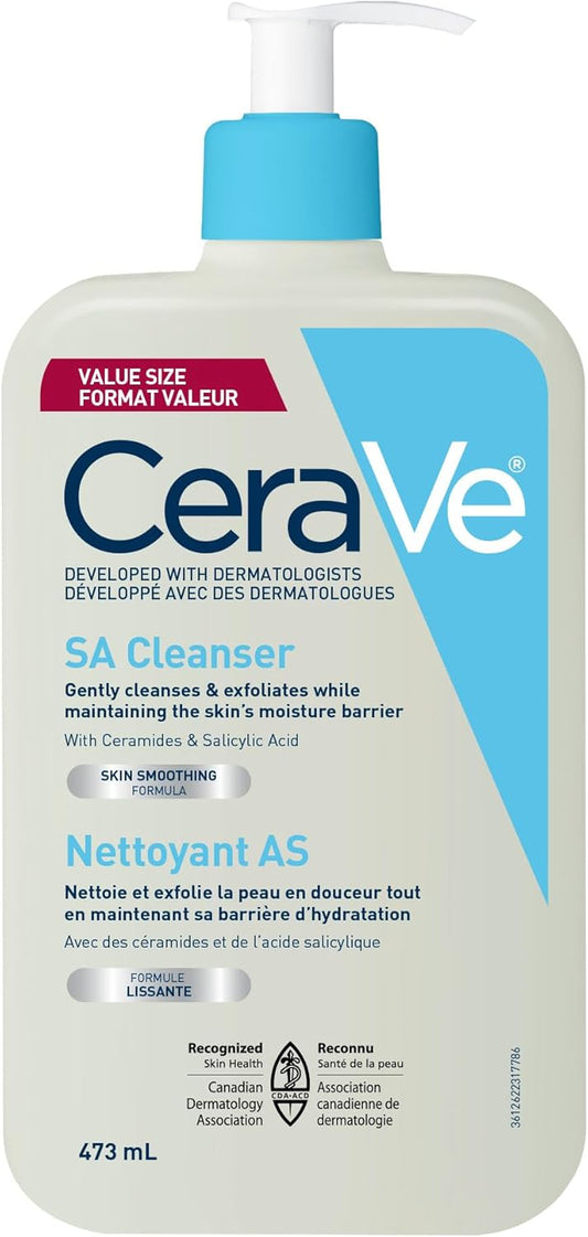 Cerave SA Cleanser, With Ceramides & Salicylic Acid, 473 mL