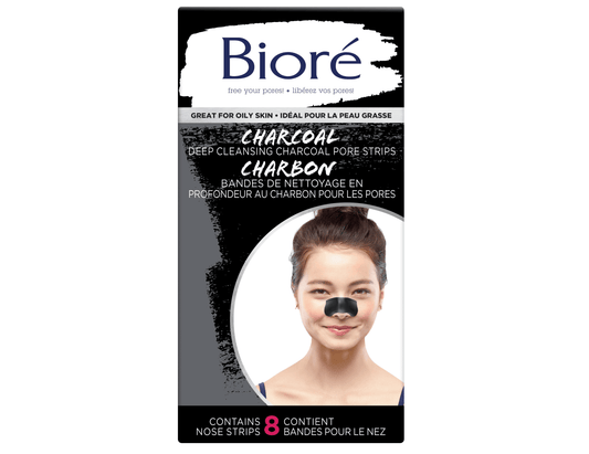 Bioré Oil Control Charcoal Deep Cleansing Pore Strips - 8 ct