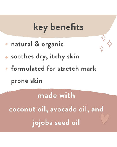 The Honest Company Mom Care Glow On Body Oil, Unscented, 124 mL