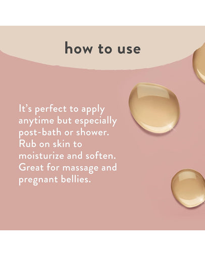 The Honest Company Mom Care Glow On Body Oil, Unscented, 124 mL