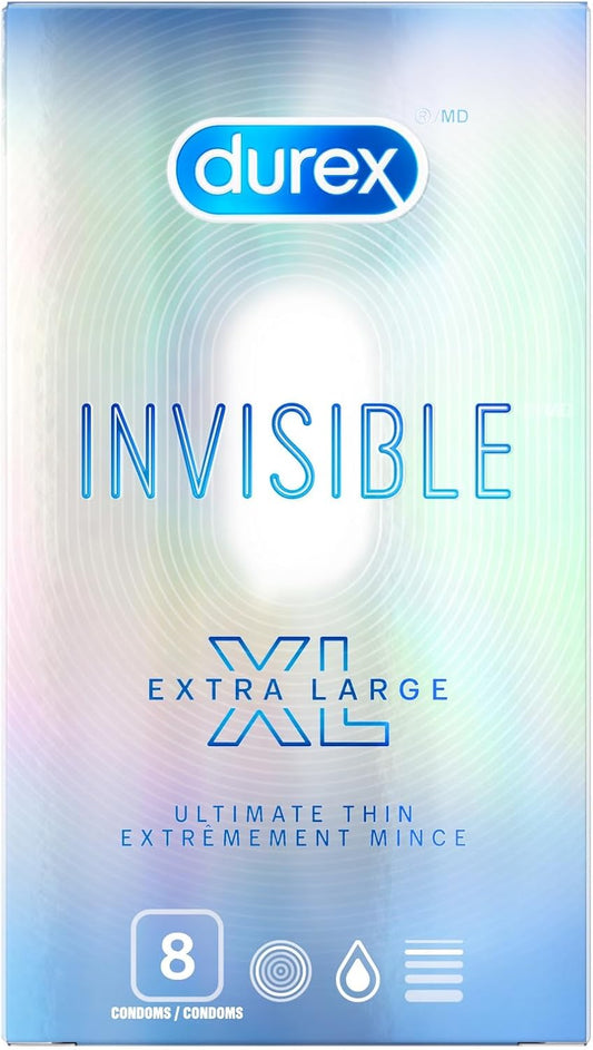 Durex Invisible XL, 8 ct