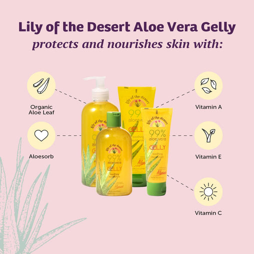 Lily of the Desert Aloe Vera Gelly Soothing Moisturizer, 8 oz