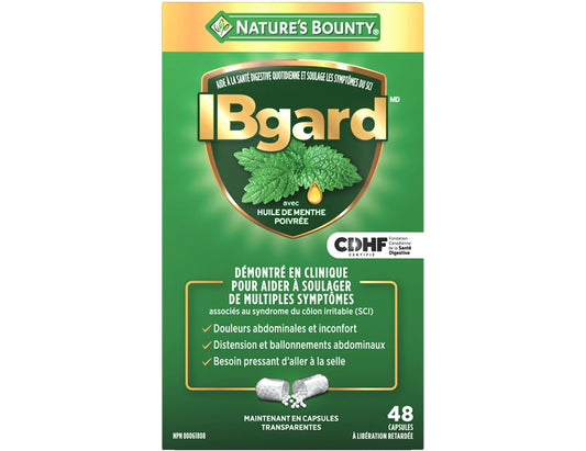 IBgard Ultra-Purified Peppermint Oil 90mg - 48 Capsules