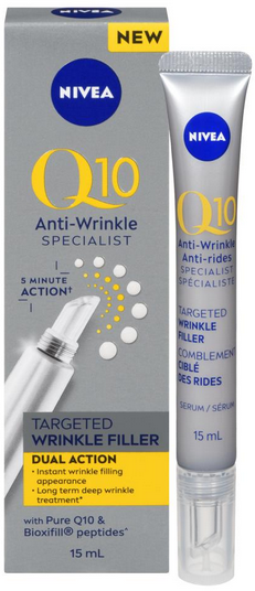 Nivea Q10 Anti-Wrinkle Specialist Targeted Wrinkle Filler, 15 mL