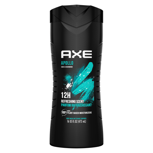 Axe Apollo Body Wash, Sage & Cedarwood Scent, 473ml