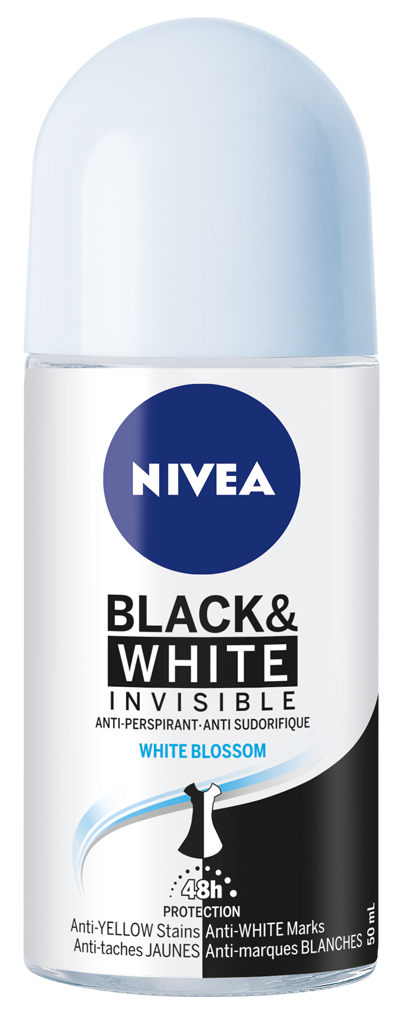 Nivea 5-in-1 Black & White Invisible Anti-Perspirant, 50ml