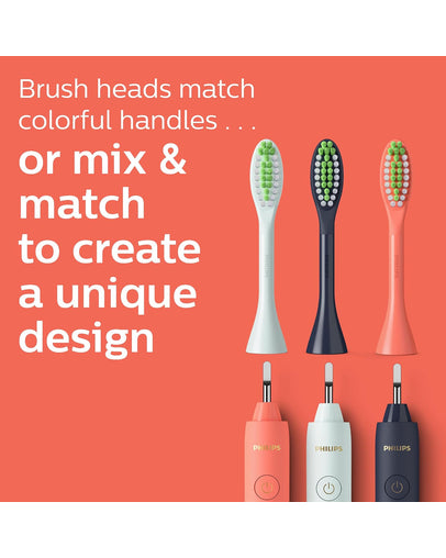 Philips One by Sonicare Brush Heads - Miami Coral (2-Pack, BH1022/01)