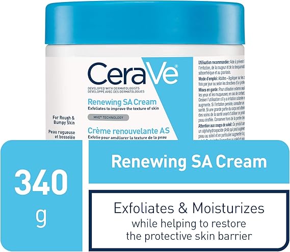 CeraVe Salicylic Acid Cream for Rough and Bumpy Skin, 340g