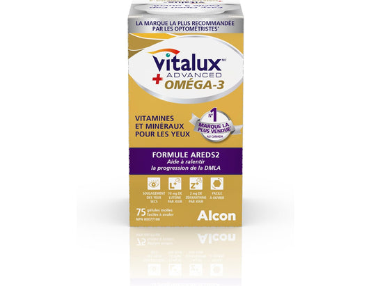 Vitalux Advanced Plus Omega-3, 75 ct