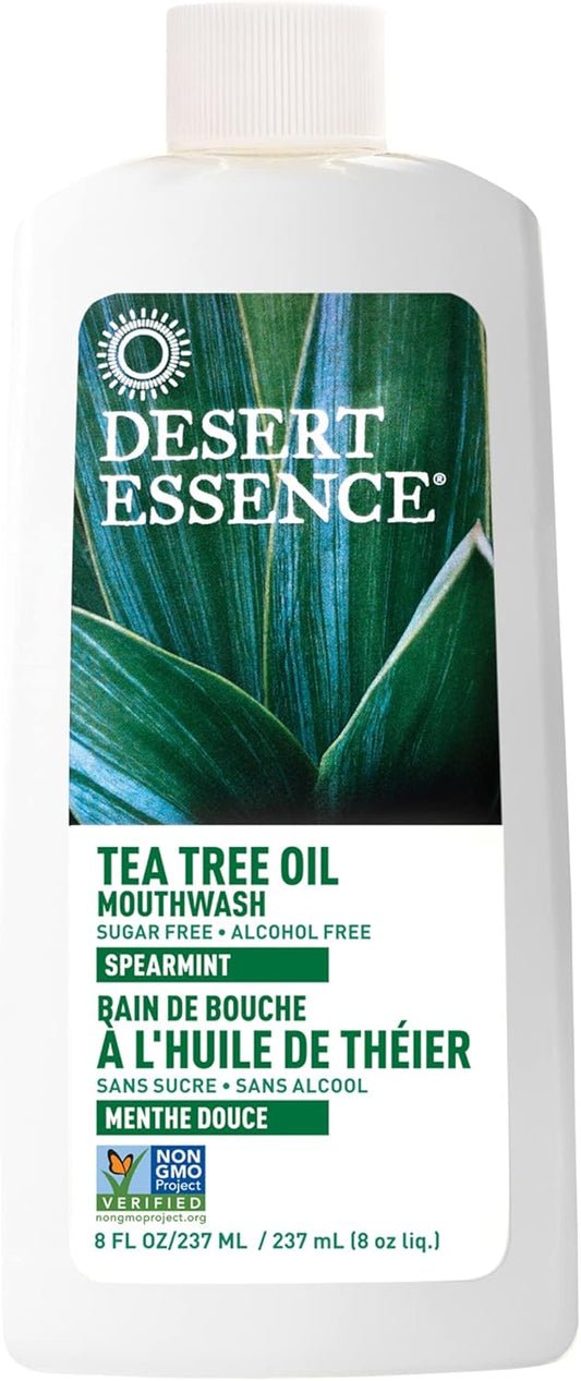 Tea Tree Oil Mouthwash Spearmint Desert Essence 8 oz Liquid