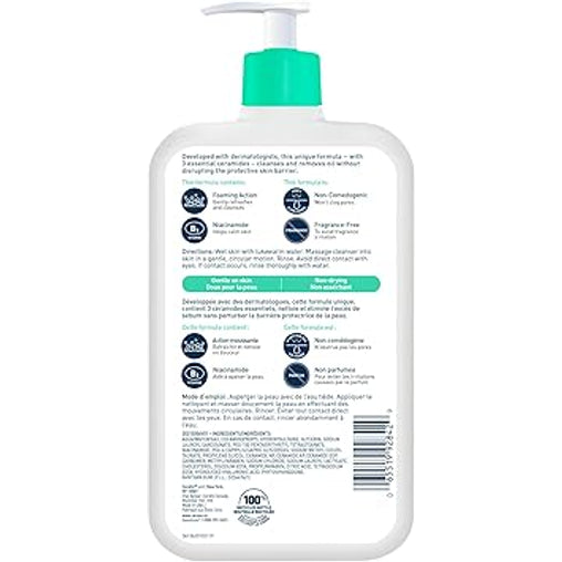 CeraVe Foaming Facial Cleanser with Hyaluronic Acid & 3 Ceramides - 562 mL