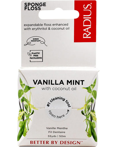 RADIUS Vanilla Mint Dental Floss 55 Yards