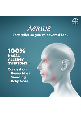 Aerius Fast Relief 24-Hour Non-Drowsy 5 mg, 80 ct