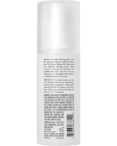 e.l.f. Dewy Coconut Setting Mist, Makeup Setting Spray, 80 mL