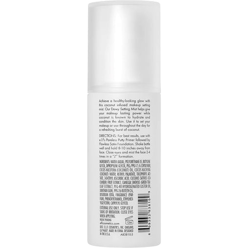 e.l.f. Dewy Coconut Setting Mist, Makeup Setting Spray, 80 mL