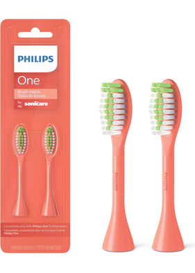 Philips One by Sonicare, 2 Brush Heads, Miami Coral, BH1022/01