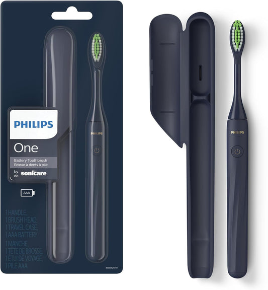 Philips One By Sonicare Battery Toothbrush, Midnight, HY1100/04