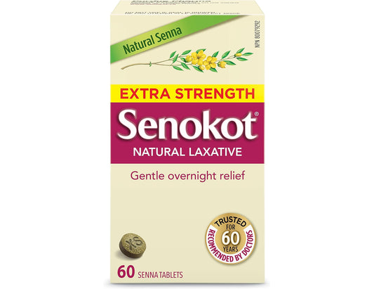 Senokot Extra Strength Natural Laxative, 60 ct