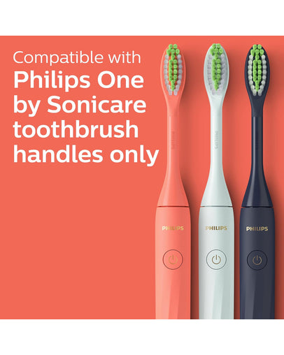 Philips One by Sonicare Brush Heads - Miami Coral (2-Pack, BH1022/01)