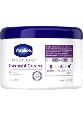 Vaseline Clinical Care Overnight Body Cream, 210 mL
