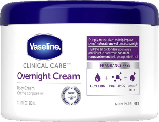 Vaseline Clinical Care Overnight Body Cream, 210 mL