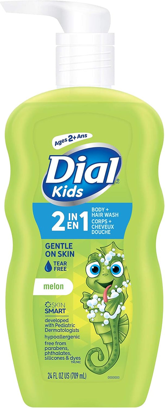 Dial Kids 2-in-1 Body & Hair Wash, 709 mL