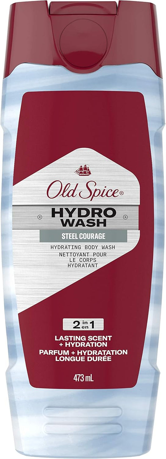 Old Spice Steel Courage Hydrating Body Wash, 473 mL