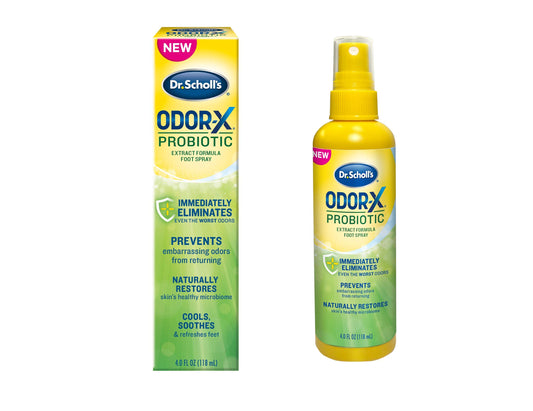Dr. Scholl's Odor-X Probiotic Extract Formula Foot Spray – 4 oz