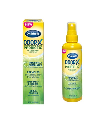 Dr. Scholl's Odor-X Probiotic Extract Formula Foot Spray – 4 oz
