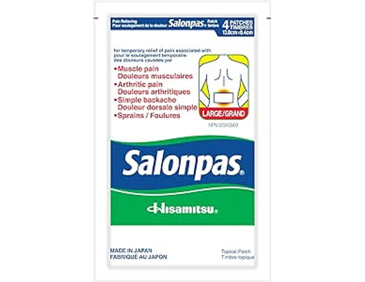 Salonpas Pain Relieving Patch - Large, 4 Count