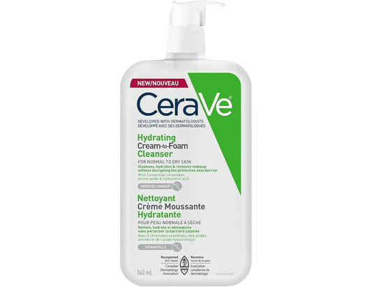 CeraVe Hydrating Cream to Foam Cleanser, 562 mL