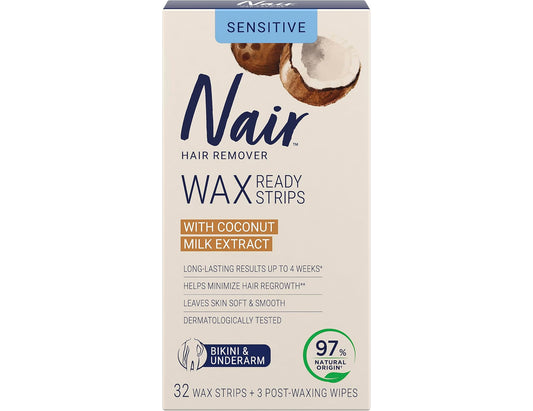 Nair Hair Remover Wax Ready-Strips Bikini & Underwear - 35 Count