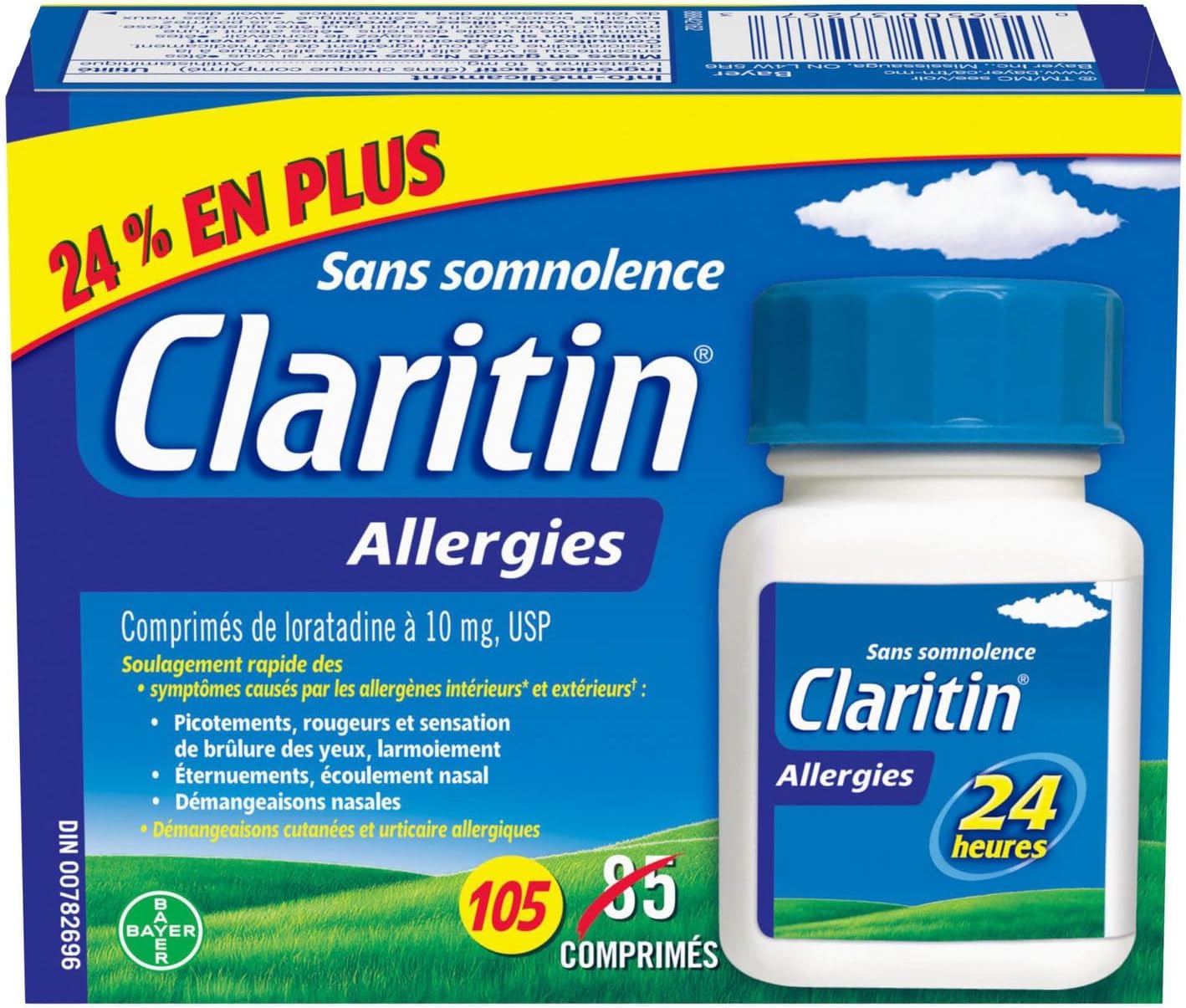 Claritin Allergy Medicine, 24-Hour Non-Drowsy Relief 10 mg, Value Pack, 105 Tablets