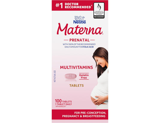 Nestlé Materna Prenatal Multivitamins, 100 Tablets