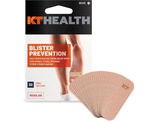 KT Tape KT Performance+ Blister Prevention Tape – 30 Pre-Cut Strips