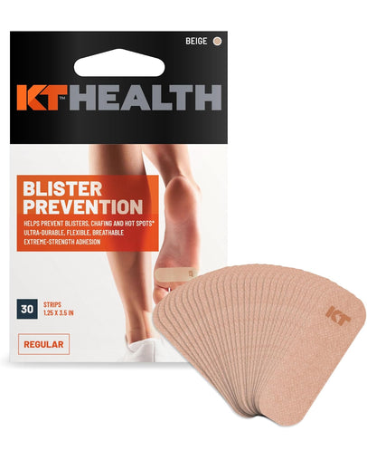 KT Tape KT Performance+ Blister Prevention Tape – 30 Pre-Cut Strips