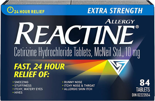 Reactine Extra Strength Antihistamine Tablets, 84 ct