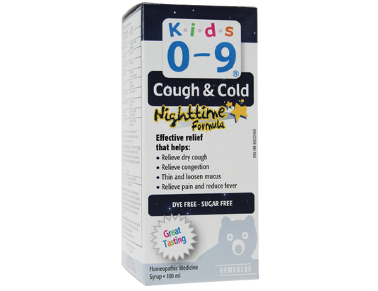 Kids 0-9 Night Syrup, 100 mL – Gentle Cough & Cold Relief