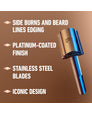 King C. Gillette Double Edge Safety Razor with Chrome Plated Handle & 5 Platinum-Coated Blades