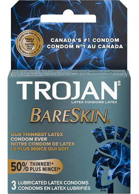 Trojan BareSkin Original Lubricated Condoms - 3 Count