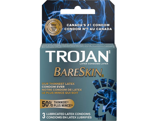 Trojan BareSkin Original Lubricated Condoms - 3 Count