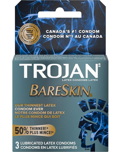 Trojan BareSkin Original Lubricated Condoms - 3 Count