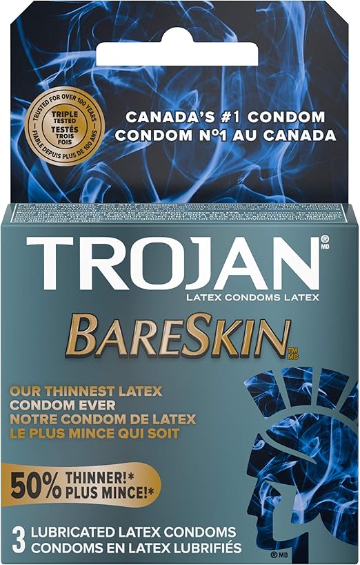 Trojan BareSkin Original, 3 Condoms