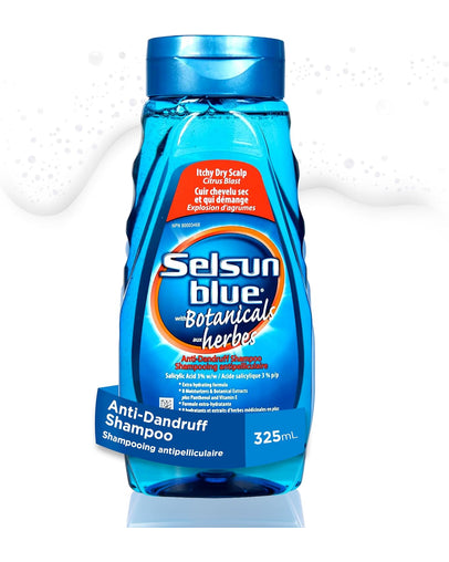 Selsun Blue Anti-Dandruff Shampoo with Botanicals, 325 mL