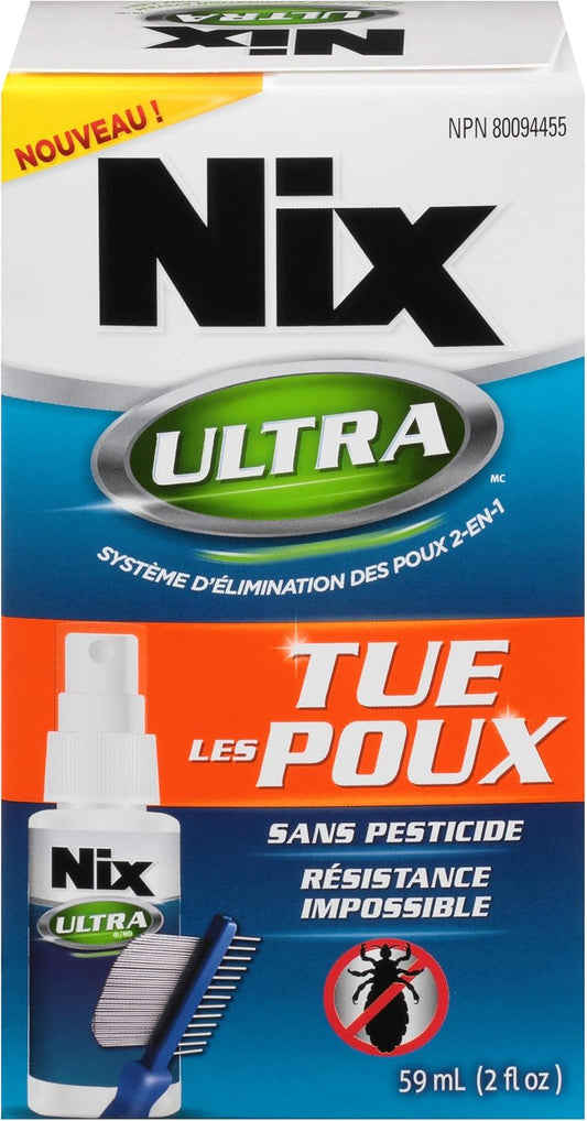 Nix Ultra, Kills Lice, Pesticide Free (With Lice Comb) 59 mL