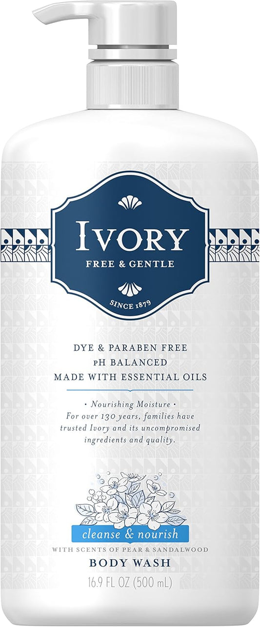 Ivory Free & Gentle Cleanse and Revive Body Wash, 500 mL