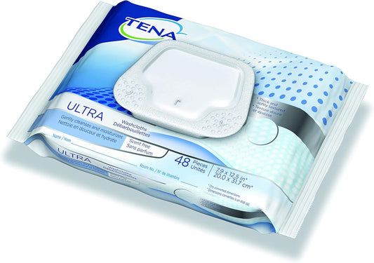 Tena PK/48 TENA WASHCLOTHS SCENT FREE