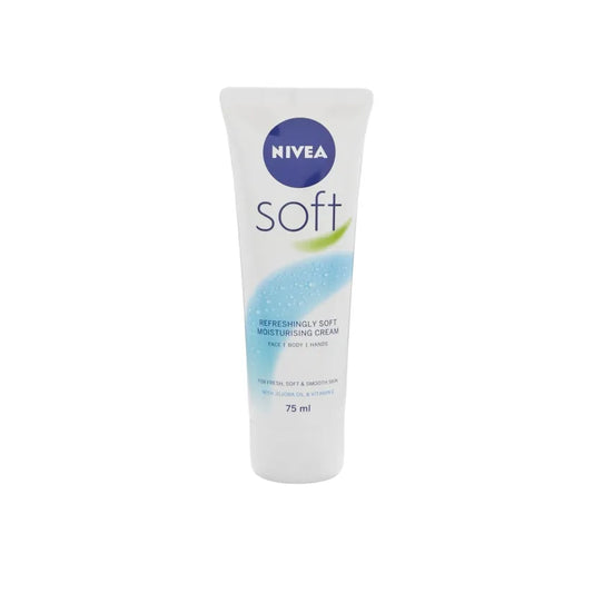 Nivea Soft Refreshingly Soft Moisturizing Cream, Jojoba Oil & Vitamin E, 75 mL