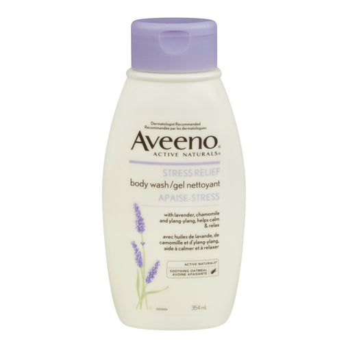 Aveeno Stress Relief Body Wash, Lavender Scent, 354 mL