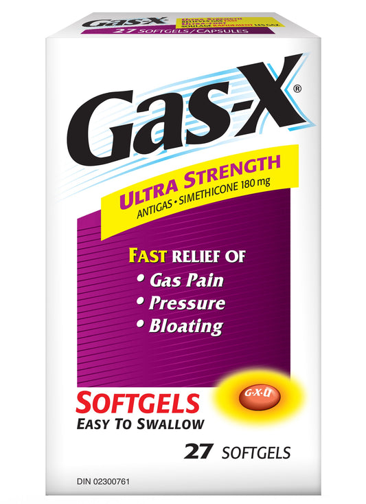 Gas-X Extra Strength 180mg, 27 Softgels